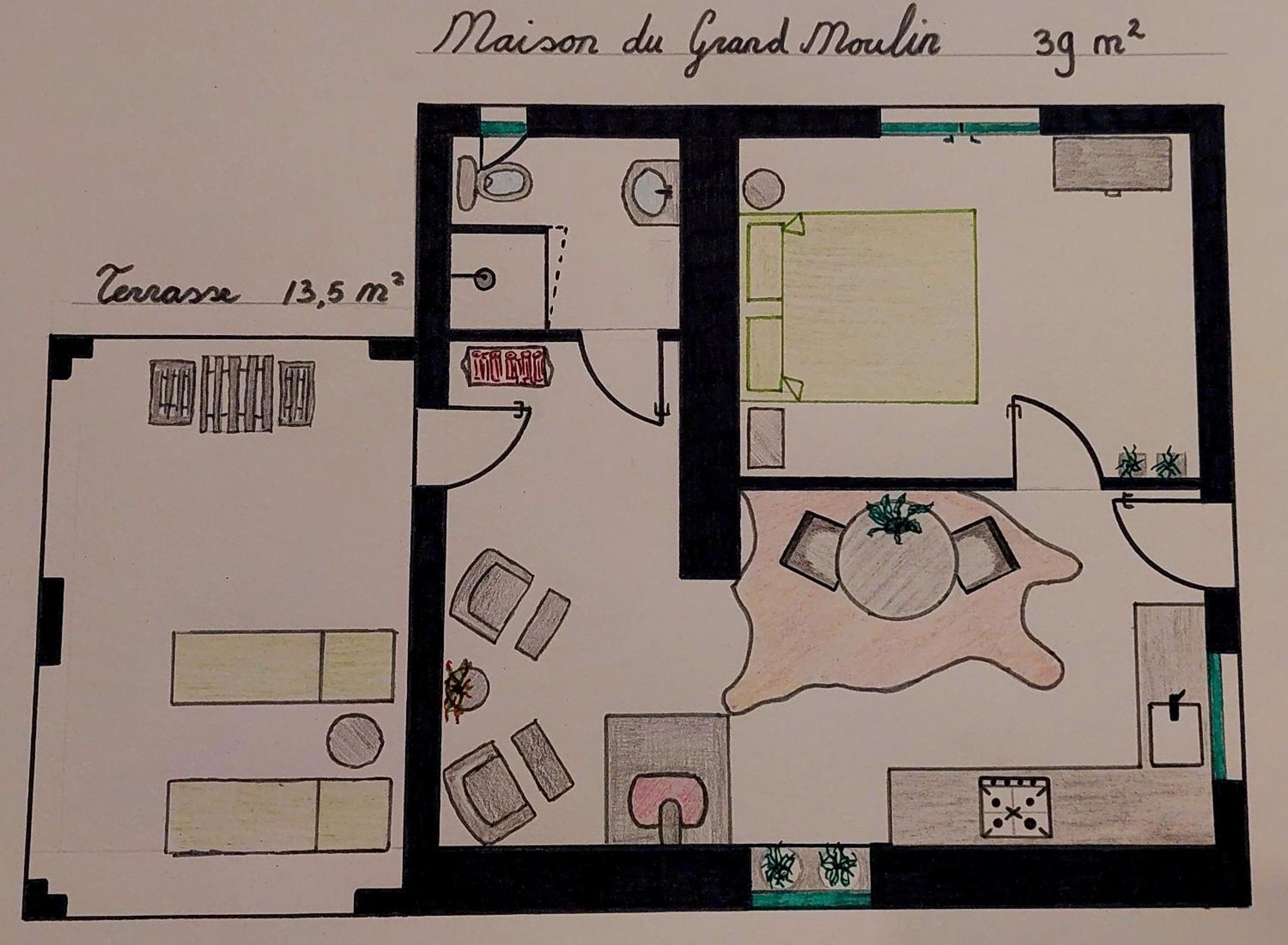 Maison Du Grand Moulin Saint-Aubin-en-Charollais Экстерьер фото